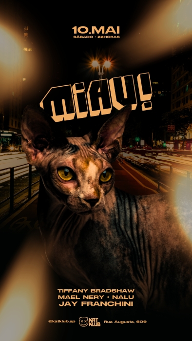 Evento: Festa MIAU! Pop, Pop Brasil e Funk Hits