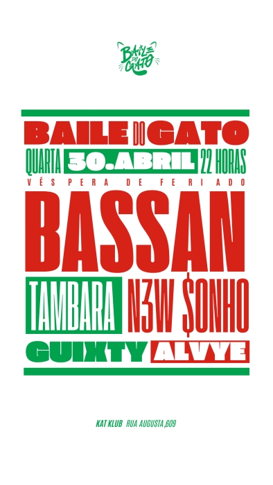 Evento: BAILE DO GATO - VÉSPERA DE FERIADO