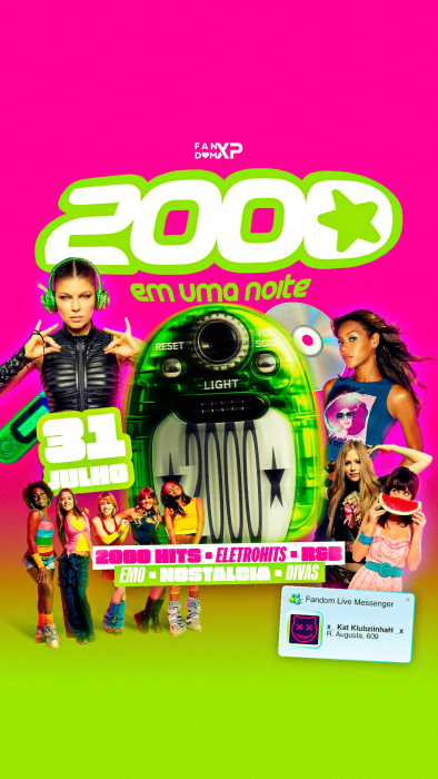 Evento: 2000 Em Uma Noite: Pop • Disney • Summer & Hits 2000